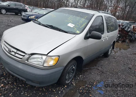 2001 Toyota Sienna Le from USA, damaged, VIN 4T3ZF13C21U409714